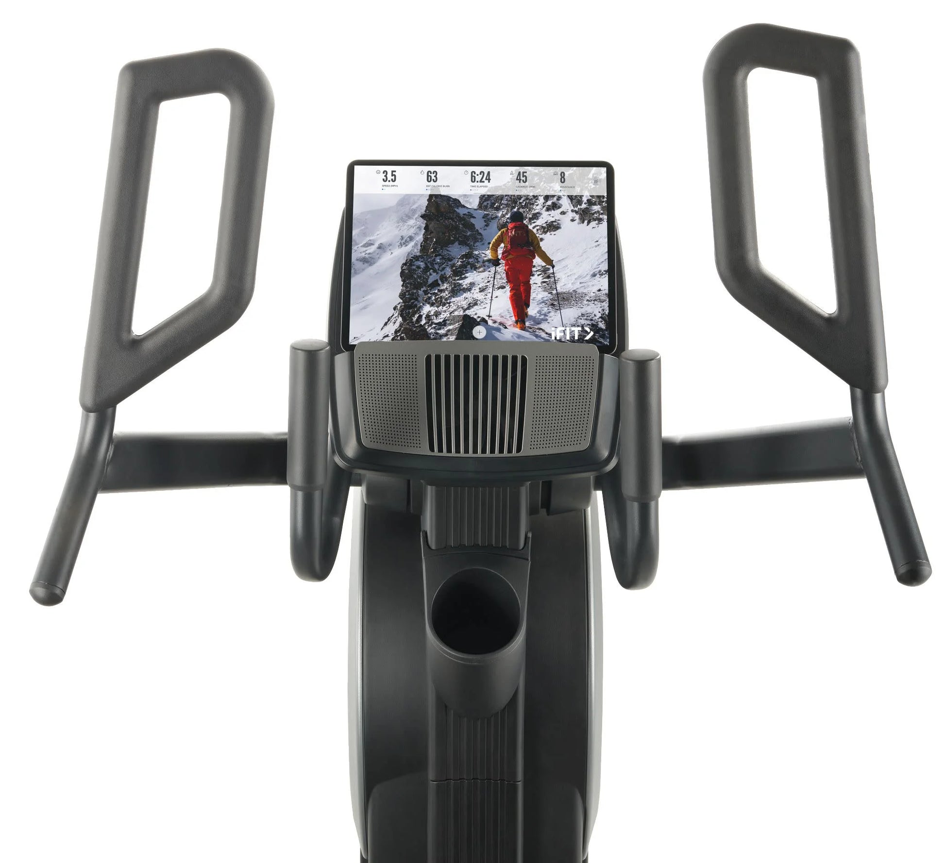 Trainer Elliptical Machine with Built-In Speakers