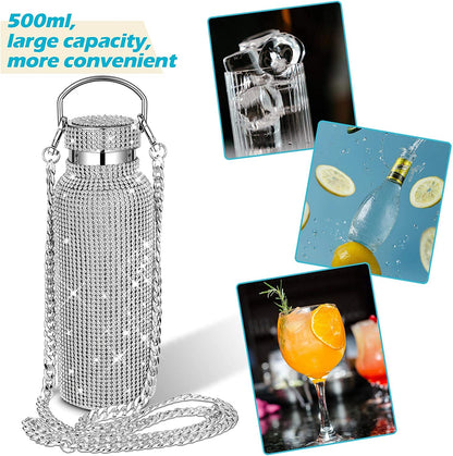 Rhinestone Diamond Water Bottle 