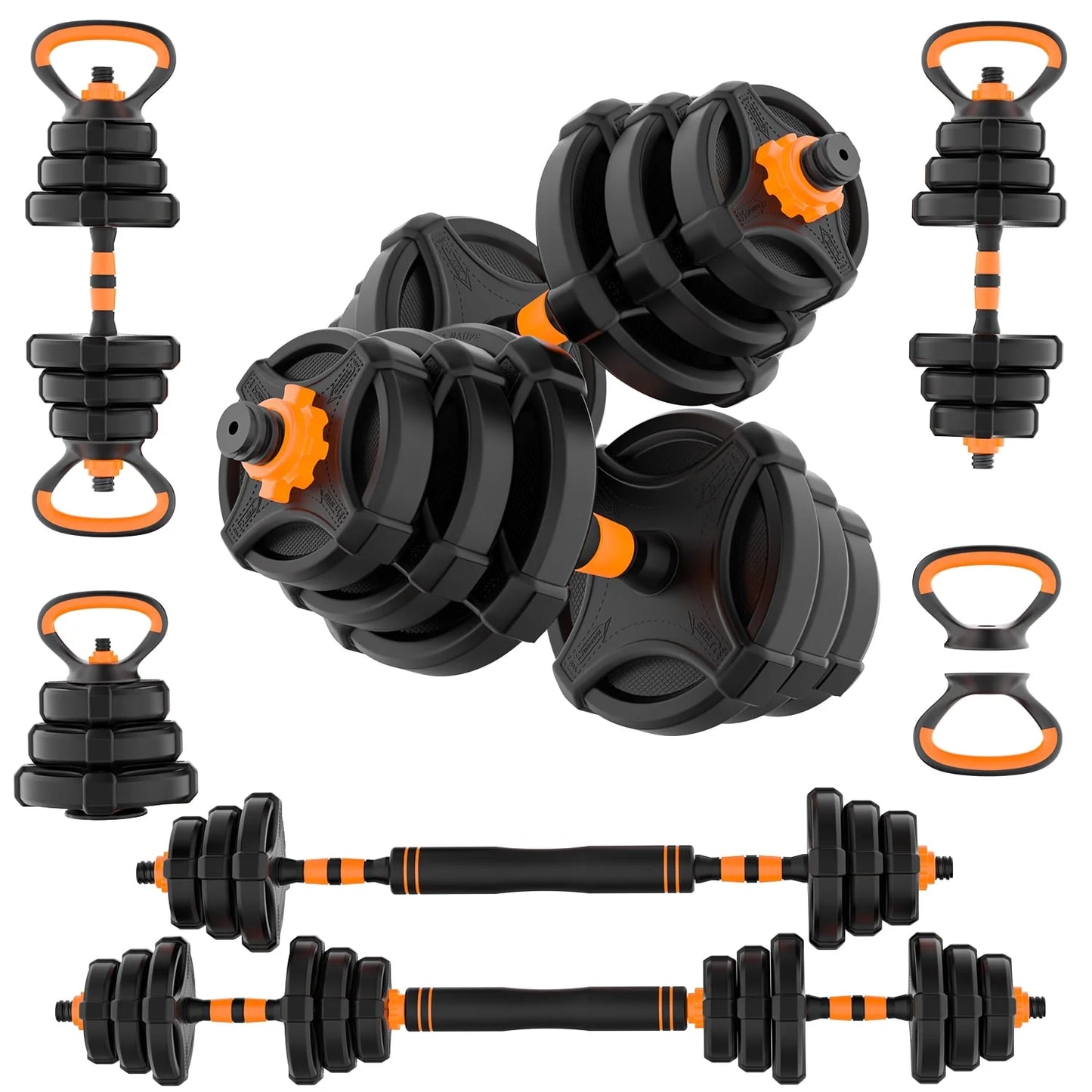 Adjustable Weight Dumbbell Set - 4 in 1 Free Weight Set 