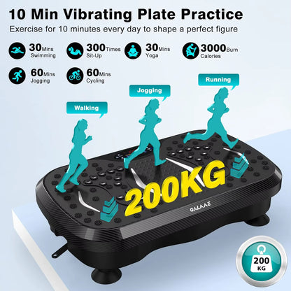 Vibration Plate Exercise Machine 400 Lbs Capacity