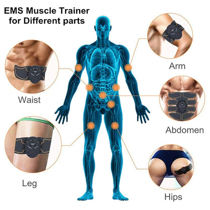 EMS Abdominal Muscle Toning Trainer ABS Stimulator Toner Fitness Binder Gym Belt